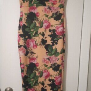 PrettyLittleThing women's dress size4 parsley maxi short sleeves event wear